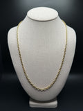 24" 14K Yellow Gold Fancy Anchor 4mm 8.44g