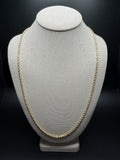 26" 14K Yellow Gold Rope Chain 3mm 20.0g