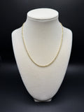 16" 10K Yellow Gold Rope Chain 2.5mm 6.8g