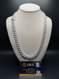24" 12mm silver moissanite Cuban chain, 31.45ctw D VVS1, 133.6g – Ott Family Jewelry (1)