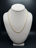 20" 14k Yellow Gold Wheat 2mm 4.2g