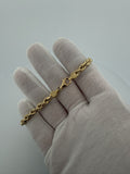 8" 14K Yellow Gold Rope 5mm 5.3g