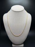 22" 14K Yellow Gold Franco 1.8mm 9.1g