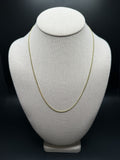 20" 14k Yellow Gold Cuban 1.75mm 4.9g