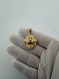 1.5" 14K Yellow Gold Lion Pendant 6.7mm Bail 5.55g