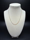 16" 14k Yellow Gold Franco 1mm 2.6g