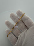 8" 14K Yellow Gold Figaro 3.5mm 3.4g