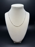 16" 14K White Gold Box Chain 1.5mm 5.82g