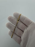 10" 14k Yellow Gold Cuban Anklet 2mm 3.92g