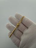 7.5" 14k Yellow Gold Cuban 4mm 10.1g (#1)