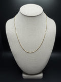 20 inch 1.5mm snake chain in 14K yellow gold, 2.4g - Ott Family Jewelry
