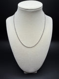 16" 14K White Gold Rope 1.6mm 3.46g