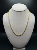 20" 14k Yellow Gold Rope 3.7mm 9.2g