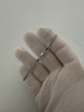8 inch 2.5mm ice chain bracelet in 14K white gold, 3.72g - Ott Family Jewelry