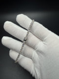 8" Silver 6.5ctw VS/VVS Lab Diamond Tennis Bracelet 3.3mm 12.9g