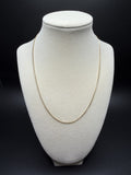 18" 14K Yellow Gold Box Chain 1mm 3.9g