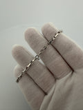 7.5" 14K White Gold Herme$ 3mm 7.6g