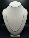 24" 14k Yellow Gold Puffed Mariner 3mm 5.93g
