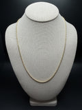 22" 14K Yellow Gold Rope Chain 2.5mm 10.71g