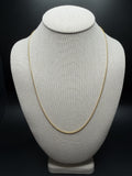 22" 14K Yellow Gold Franco 1.5mm 4.62g