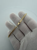 8" 14K Yellow Gold Franco 3mm 10.3g