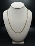 22" 14K Yellow Gold Curb 3.8mm 7.92g