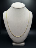 24" 14K Yellow Gold Franco 1.8mm 9.6g