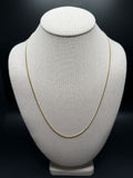 22" 14k Yellow Gold Cuban 1.75mm 5.44g