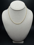 16" 14K Yellow Gold Rope Chain 2.5mm 7.53g