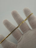 10" 2.5mm solid 14K yellow gold Cuban link anklet, 4.71g – Ott Family Jewelry (1)