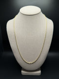 24" 2mm 14K yellow gold rope chain, 9.0g – Ott Family Jewelry (1)
