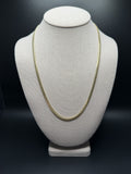 22" 4mm solid 10K yellow gold Cuban link chain, 24.0g – Ott Family Jewelry (1)