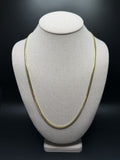 24" 14k Yellow Gold Cuban 4mm 29.82g
