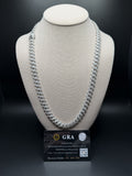 24" 10mm silver moissanite Cuban chain, 20.5ctw D VVS1, 103.5g – Ott Family Jewelry (1)