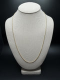 24" 14k Yellow Gold Foxtail Franco 1.5mm 2.9g