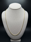 24" 14k Yellow Gold Rounded Box 2.5mm 8.56g
