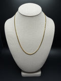 20" 14k Yellow Gold Cuban 3mm 14.92g