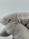 14k Yellow Gold 1.5ctw VS/VVS Lab Diamond Studs 1.0g