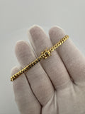 7" 10k Yellow Gold Cuban 4mm 8.5g