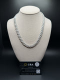 20" 10mm silver moissanite Cuban chain, 17.1ctw D VVS1, 85.9g – Ott Family Jewelry (1)