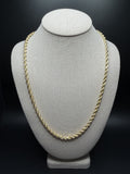 24" 14K Yellow Gold Rope 5mm 11.64g