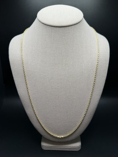 26" 10k Yellow Gold Rope 2.5mm 8.2g