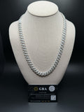 22" 10mm silver moissanite Cuban chain, 18.9ctw D VVS1, 93.5g – Ott Family Jewelry (1)