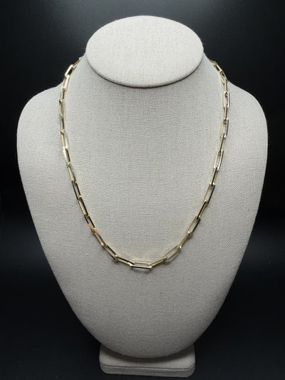 20" 14k Yellow Gold Paperclip 5mm 24.1g