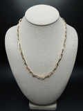 20" 14k Yellow Gold Paperclip 5mm 24.1g