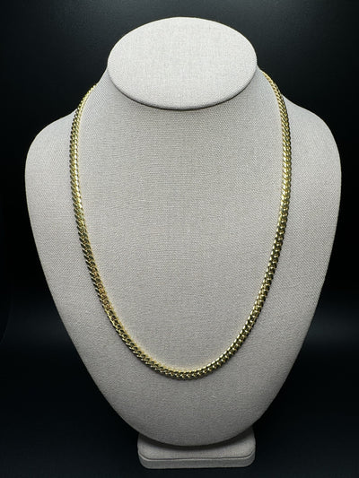 22" 14k Yellow Gold Cuban 5mm 43.17g