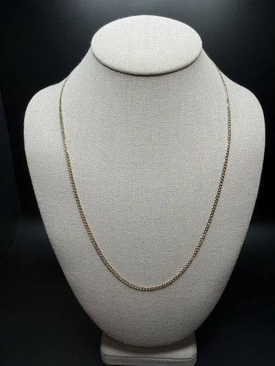 22" 14K Yellow Gold Curb 2.5mm 6.0g