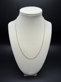 18" 14k Yellow Gold Wheat Chain 1.5mm 3.4g