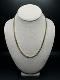 18" 10k Yellow Gold Cuban 5mm 31.53g