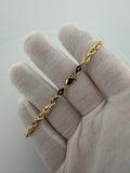 8" 14k Yellow Gold Rope 4.5mm 14.3g